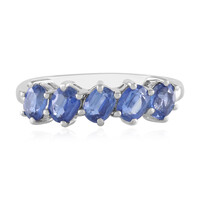 Anillo en plata con Cianita de Nepal