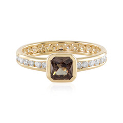 Anillo en oro con Granate de color cambiante (de Melo)
