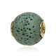 Colgante en plata con Lava verde (MONOSONO COLLECTION)