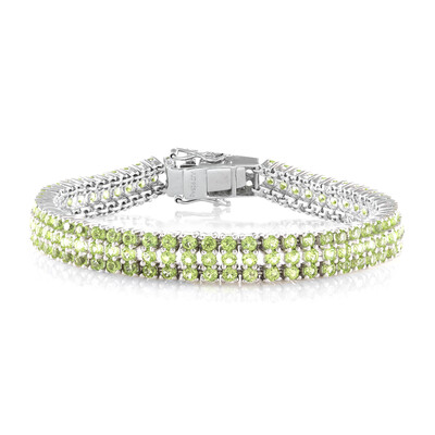 Brazalete en plata con Peridoto