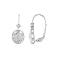Pendientes en plata con Diamante I2 (J)
