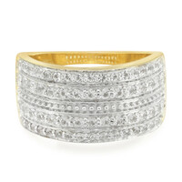 Anillo en plata con Topacio blanco