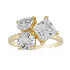 Anillo en plata con Topacio blanco