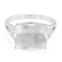 Anillo en plata con Cuarzo rutilado de Mutuca
