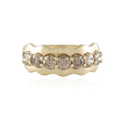 Anillo en oro con Diamante champán I2 (de Melo)
