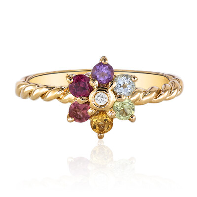 Anillo en plata con Amatista