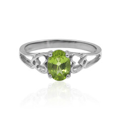 Anillo en plata con Peridoto