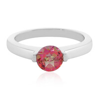 Anillo en plata con Topacio flor de loto