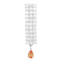 Colgante en plata con Zafiro Padparadscha