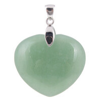 Colgante en plata con Aventurina verde