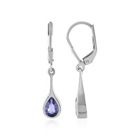 Pendientes en plata con Tanzanita
