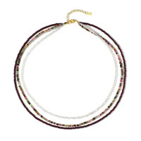 Collar en plata con Topacio blanco