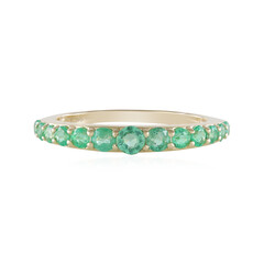 Anillo en oro con Esmeralda de Rusia