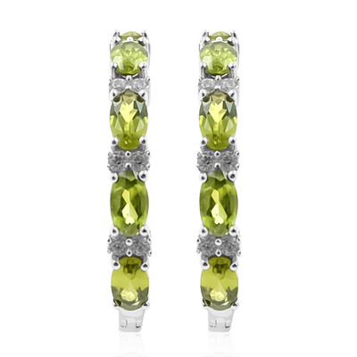 Pendientes en plata con Vesuvianita