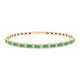 Brazalete en oro con Esmeralda de Zambia AAA (CIRARI)