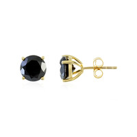 Pendientes en plata con Espinela negra