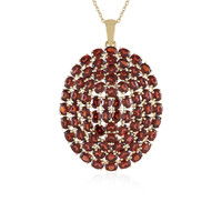 Collar en plata con Granate de Mozambique