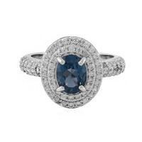 Anillo en plata con Topacio azul de Londres