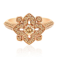 Anillo en oro con Diamante rosa de Francia de Argyle SI1