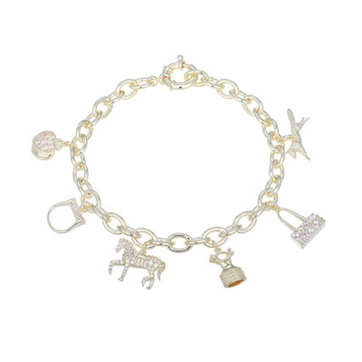 Brazalete en plata con Zircón (Adela Silber)