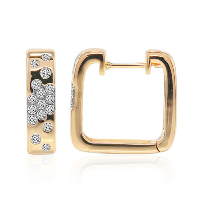 Pendientes en oro con Diamante SI1 (G) (Annette)