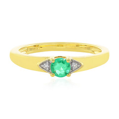 Anillo en oro con Esmeralda de Colombia