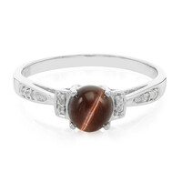 Anillo en plata con Escapolita ojo de gato
