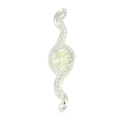 Colgante en plata con Turmalina cuprífera
