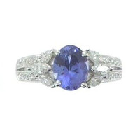 Anillo en oro con Tanzanita AAA (CIRARI)