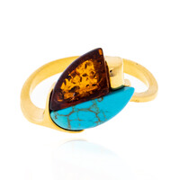 Anillo en plata con Turquesa