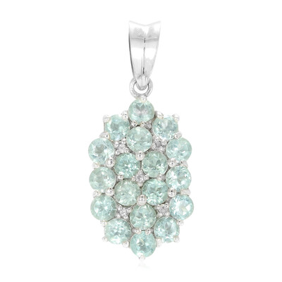 Colgante en plata con Apatita azul