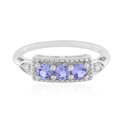 Anillo en plata con Tanzanita