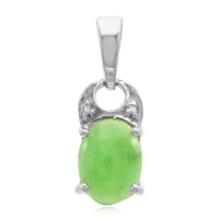 Colgante en plata con Crisoprasa imperial
