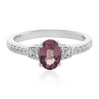 Anillo en plata con Espinela púrpura