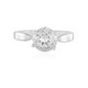 Anillo en plata con Topacio blanco