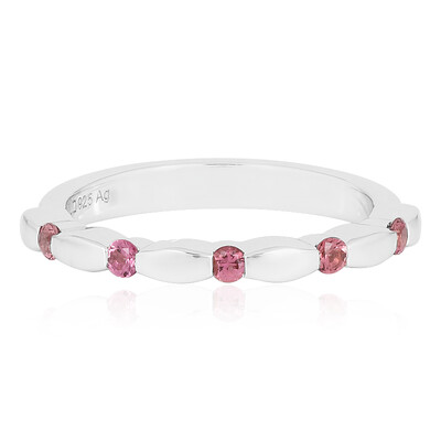 Anillo en plata con Turmalina rosa