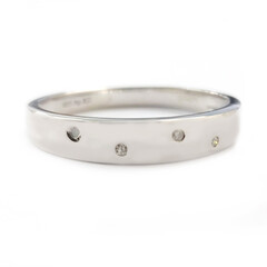 Anillo en plata con Diamante