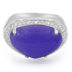 Anillo en plata con Jade