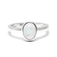 Anillo en plata con Ópalo de Welo