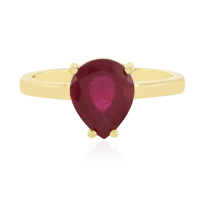 Anillo en plata con Rubí de Madagascar