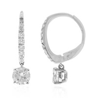 Pendientes en oro con Diamante I1 (H)  (CIRARI)