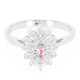 Anillo en plata con Zafiro Padparadscha