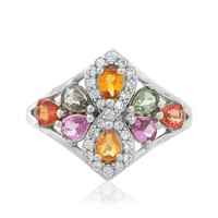Anillo en plata con Zafiro