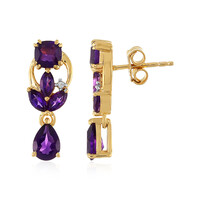 Pendientes en plata con Amatista