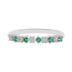 Anillo en plata con Esmeralda de Colombia