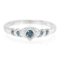 Anillo en plata con Diamante fantasía