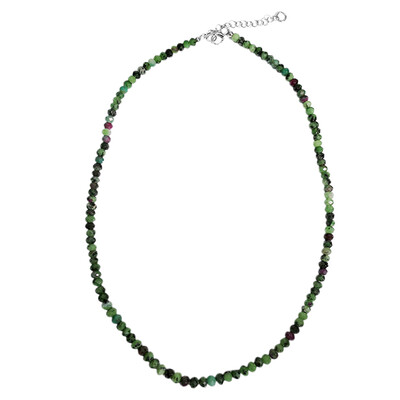 Collar en plata con Rubí Zoisite