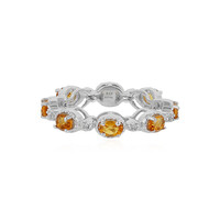 Anillo en plata con Citrino