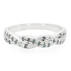 Anillo en plata con Diamante fantasía