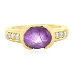Anillo en plata con Rubí estrella de Channapatna